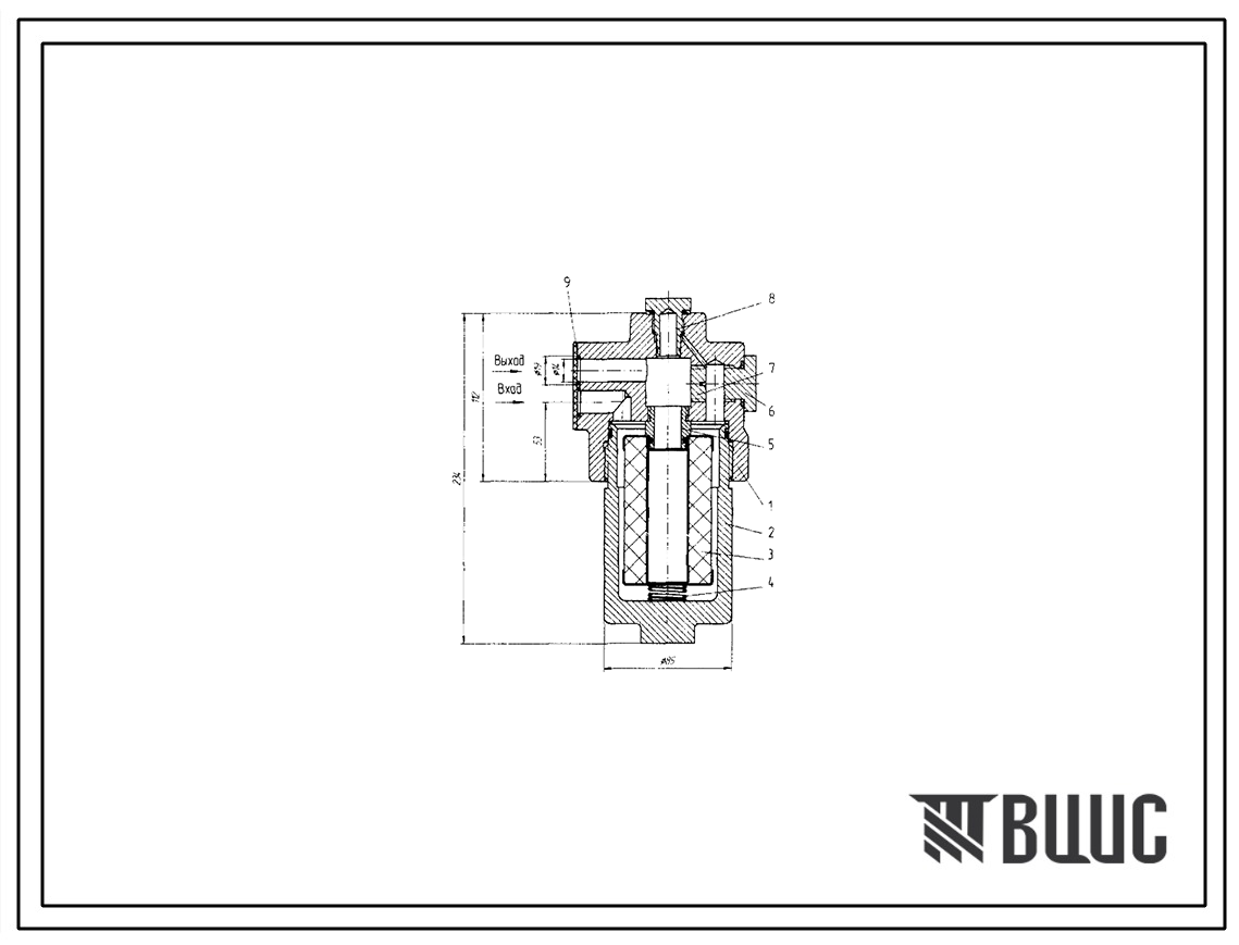 Шифр 1ФГМП32-10.ПС Фильтр напорный типа 1ФГМП32-10