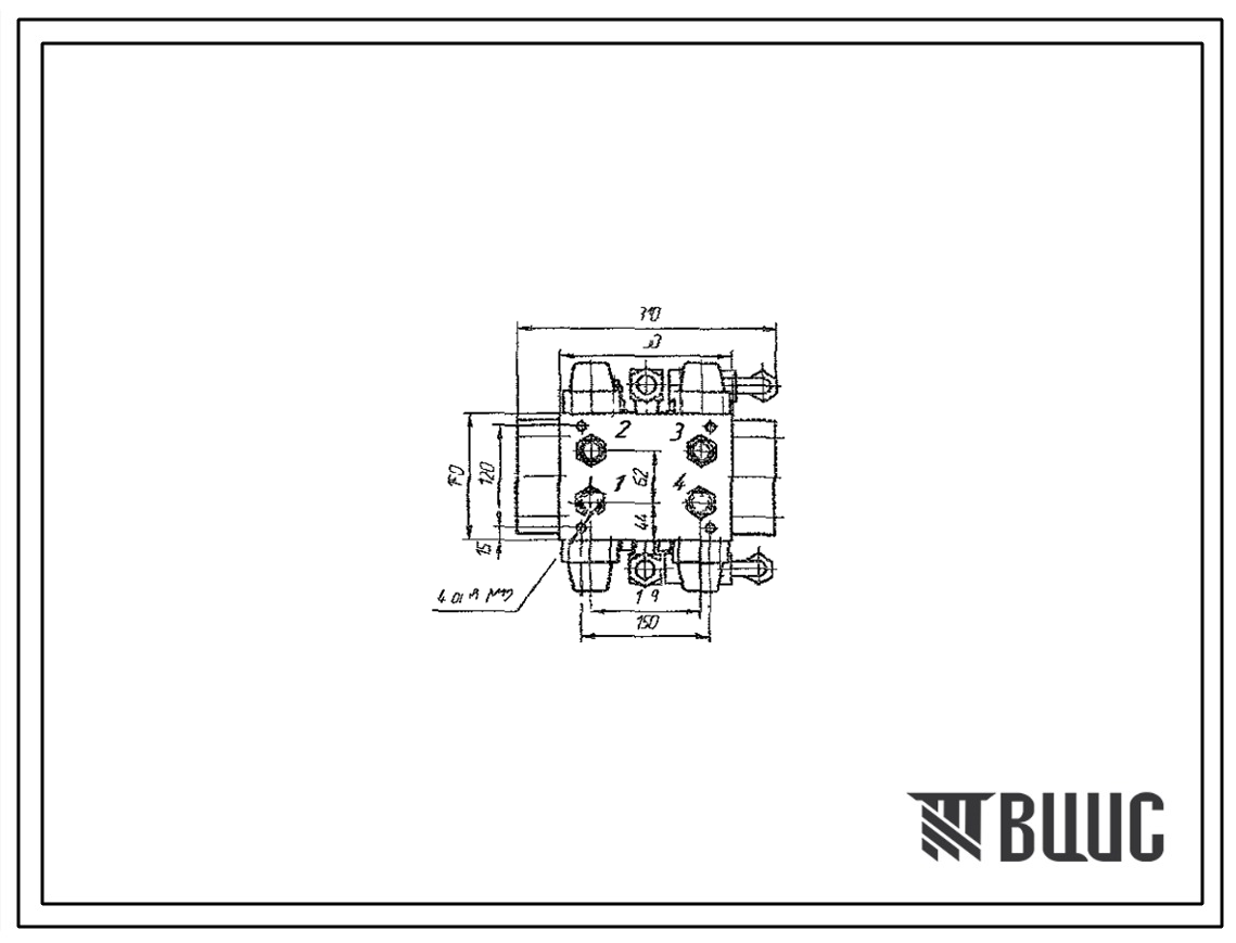 Шифр ГБС.ТМУП.ООО.ПС Гидроблок стенда ГБС.ТМУП.ООО.OOO