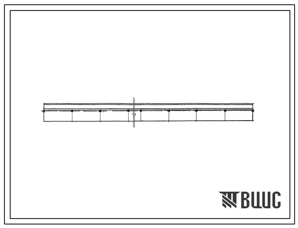 Типовой проект 801-403 Навес над кормушками для больных животных.  Для площадок  по откорму молодняка крупного рогатого скота на 5, 10, 20 тыс. скотомест.