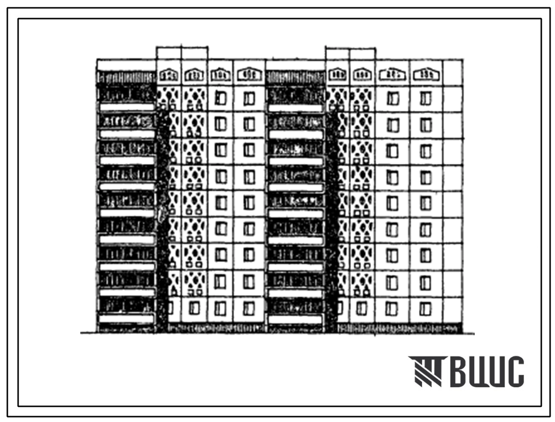 Типовой проект 148-012сп/1.2 Блок-секция 9-этажная 45-квартирная торцевая правая 1Б.2Б.4Б-3Б.5Б. Для строительства в 4Г климатическом подрайоне (г.Ташкент) сейсмичностью 9 баллов на грунтах 2 типа просадочности.
