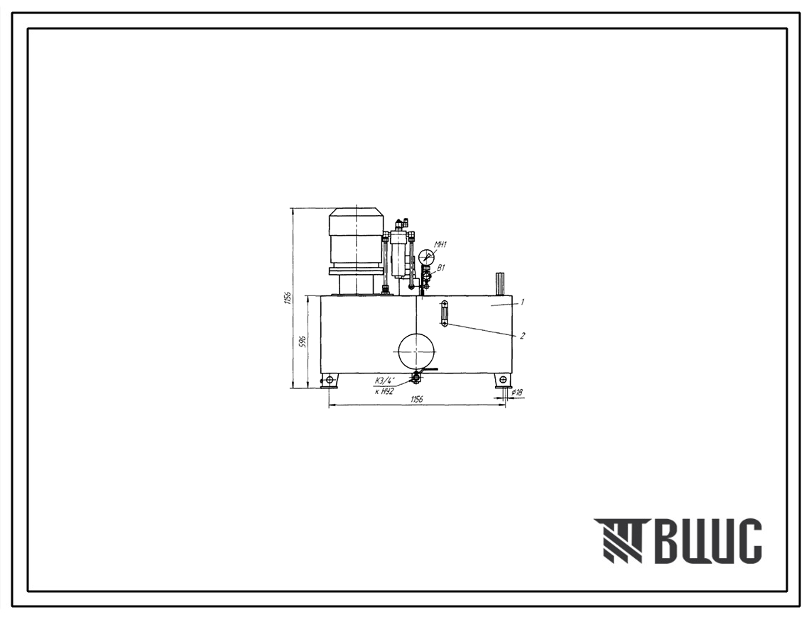 Шифр С400.В1.11.33.7,5-2.1.4.Э-1КО.ПС Насосная установка С400.В1.11.33.7,5-2.1.4.Э-1КО УХЛ4