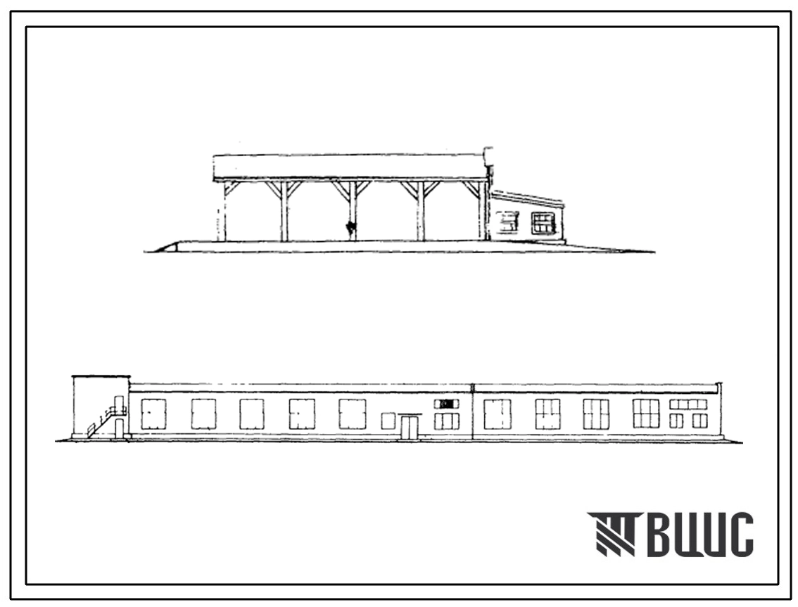 Типовой проект 411-2-35/71 Тарный цех со складом-навесом.