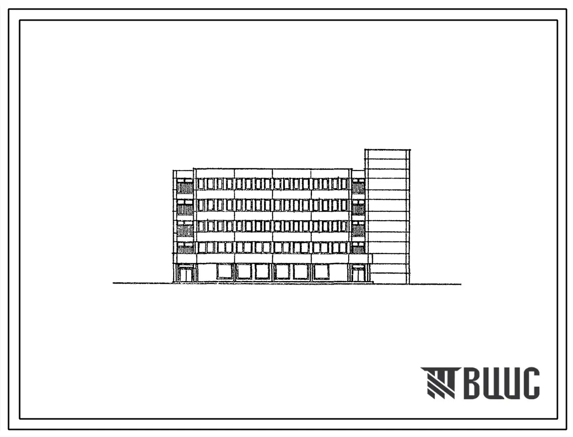 Типовой проект 282-1-186.83 Блок ателье на 200 рабочих мест. Для строительства в 1В климатическом подрайоне, 2 и 3 климатических районах.