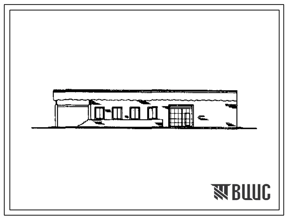 Типовой проект 816-9-27.85 Материально-технический склад для хозяйств с парком 50 тракторов. Предназначен для хранения ремонтных материалов, агрегатов, запчастей и оборудования на центральной усадьбе. Размеры здания - 12x30 м. Расчетная температура: -20, 