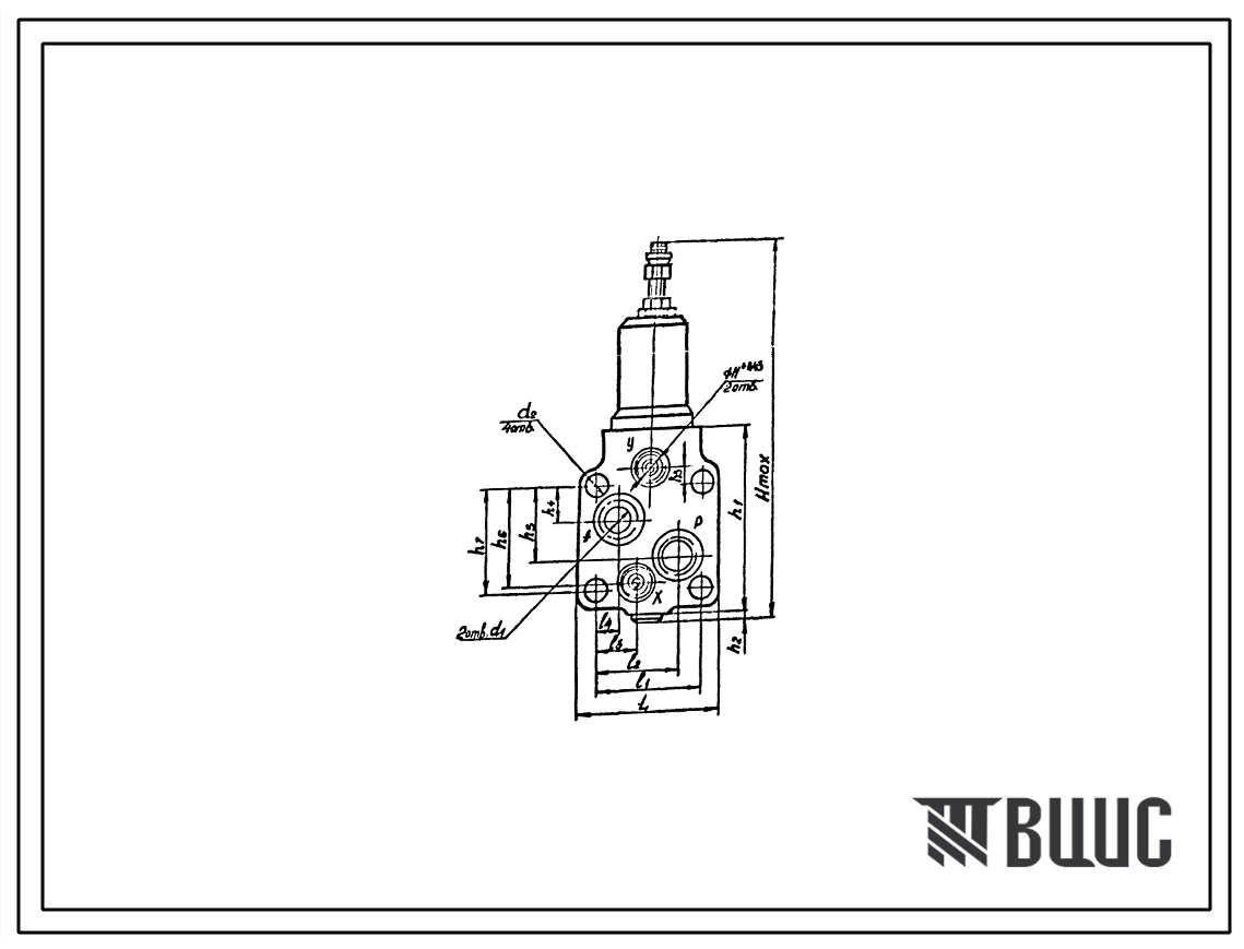 Шифр ТУ2-053-1628-83 Гидроклапаны давления типа 154-3