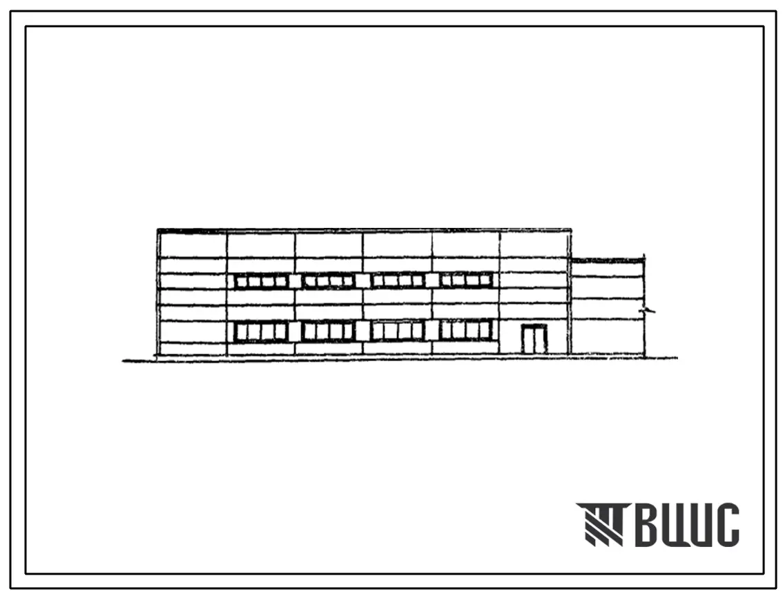 Типовой проект 503-1-24.83 Производственный корпус открытой стоянки со зданиями и сооружениями для технического обслуживания и текущего ремонта на 200 грузовых автомобилей