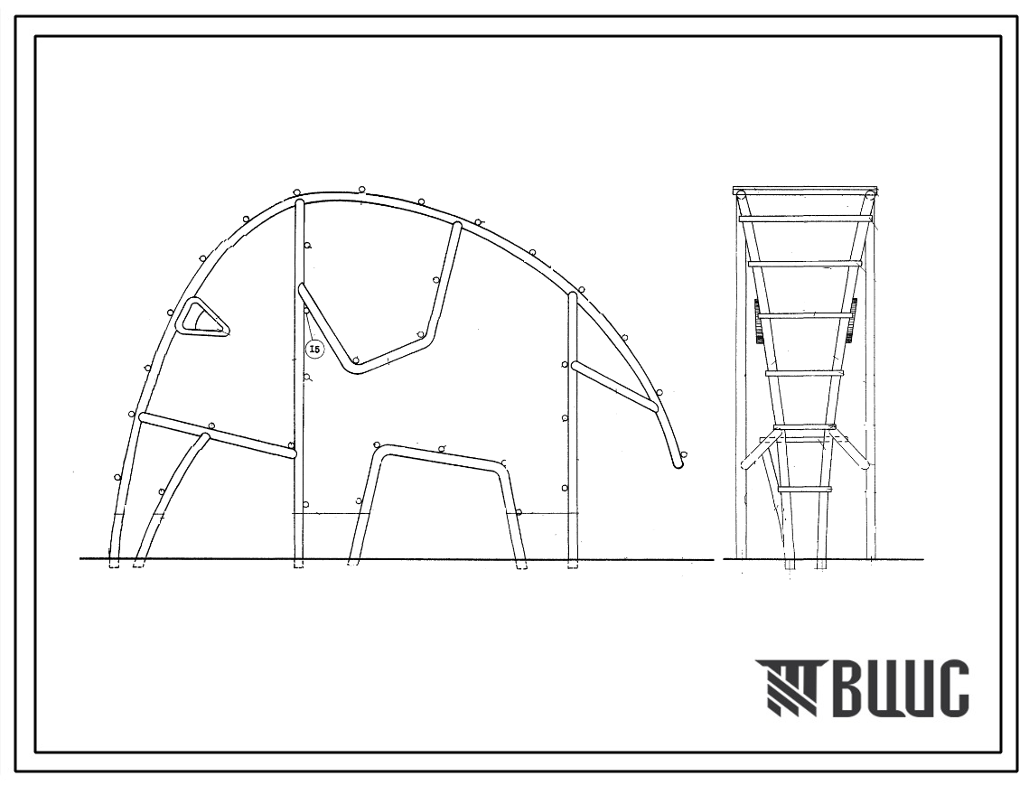 Шифр МФ-107 Оборудование для детских игровых площадок (1972 г.)