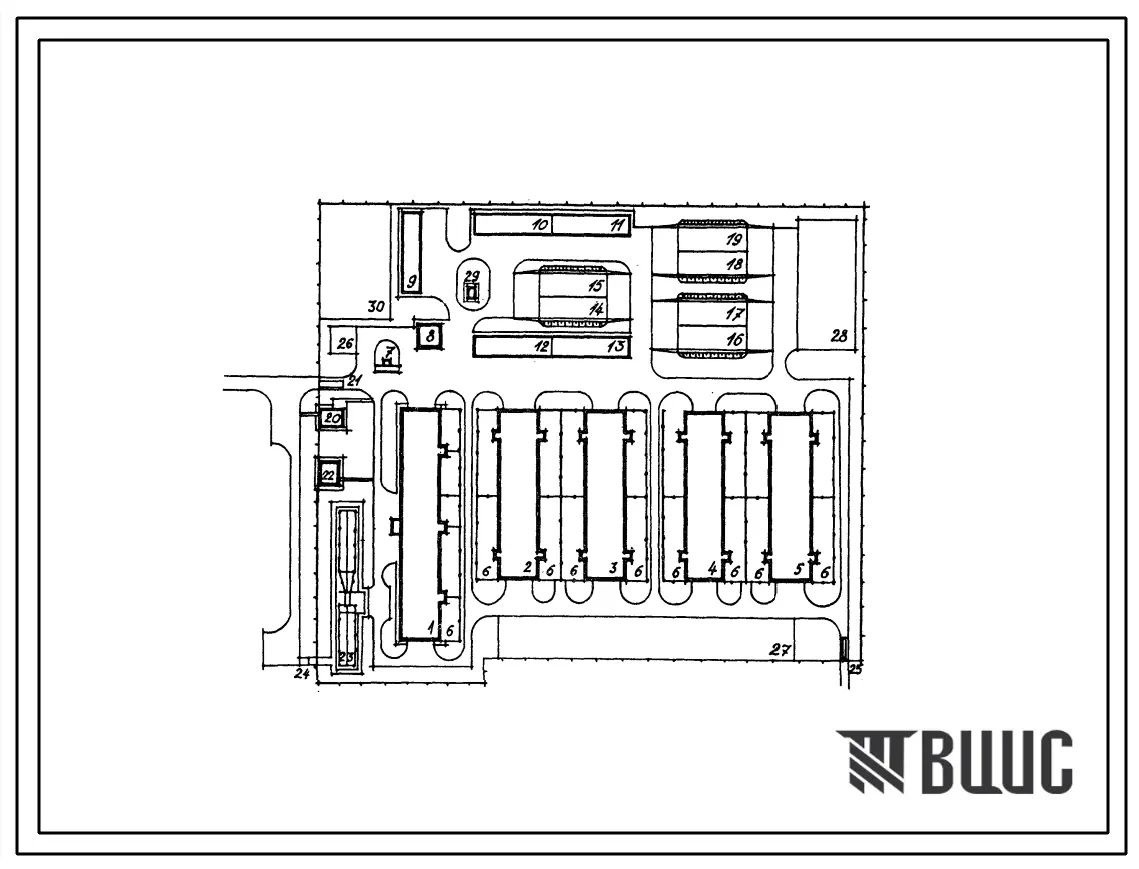 Типовой проект 801-01-48.85 Репродукторная ферма на 800 коров мясных пород с выращиванием телят до 7-8 месячного возраста.