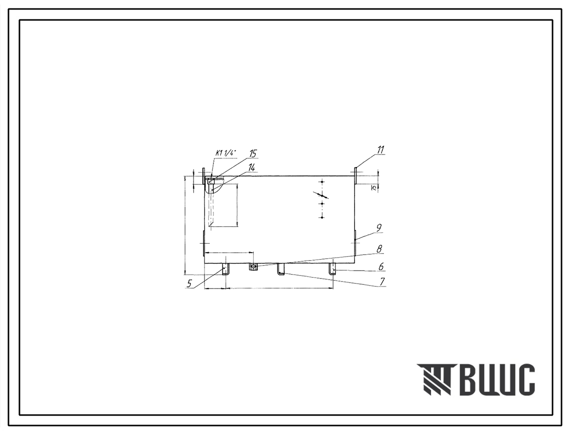 Шифр СС1000.70.05.100.00 Гидробак  СС1000.70.05.100.00