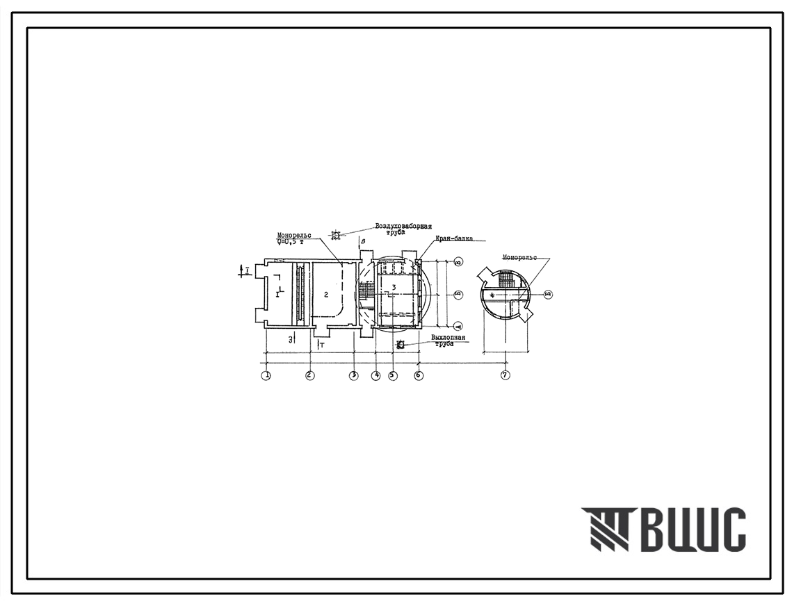 Типовой проект 902-1-17 Насосная станция для перекачки взрывоопасных сточных вод заводов СК на 3 агрегата с насосами 6 НФ при глубине заложения подводящего коллектора 5,0 и 7,0 м