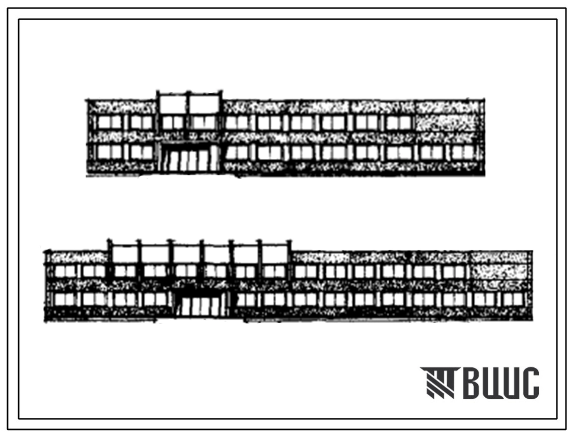 Типовой проект 416-0-9 Здания административно-технического назначения двухэтажные универсальные общей площадью 1300 и 1730 м2 (материалы для проектирования).