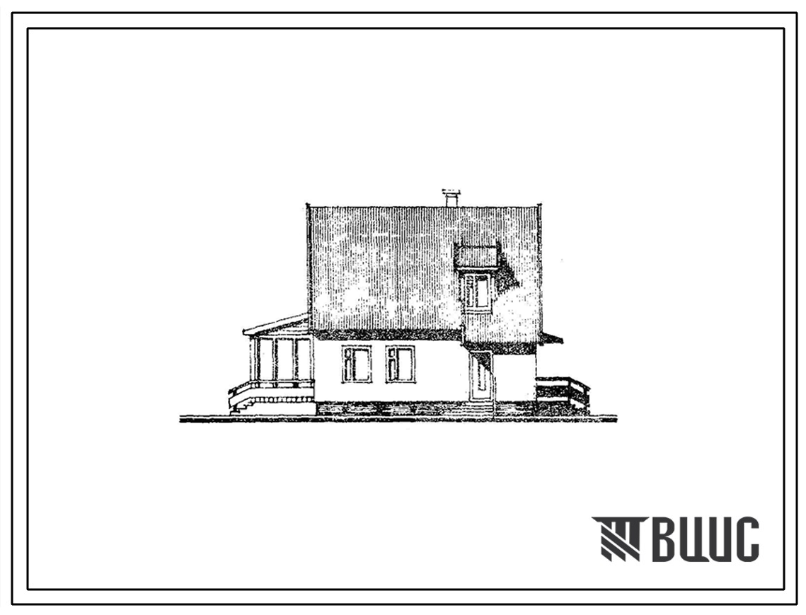 Типовой проект 143-216-12 Одноквартирный мансардный шестикомнатный жилой дом.
