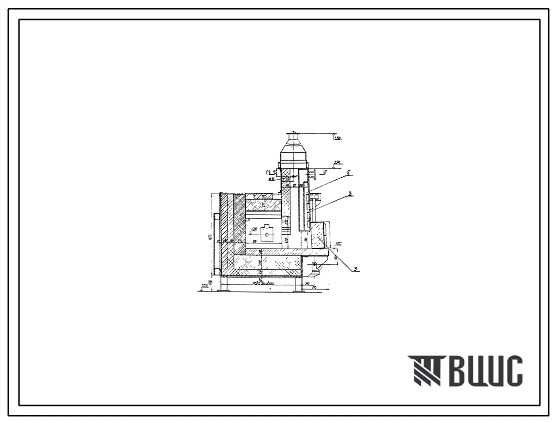 Проект 11488.03 Печь нагревательная камерная размерами пода 0,7х0,7 м на газе 