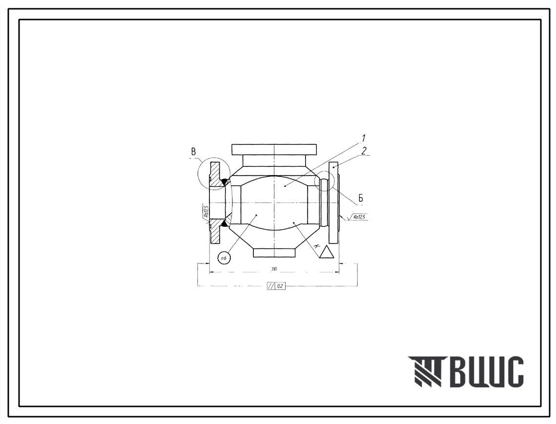 Шифр ГСА.К080.040.00.001.00 Корпус клапана  ГСА.К080.040.00.001.00