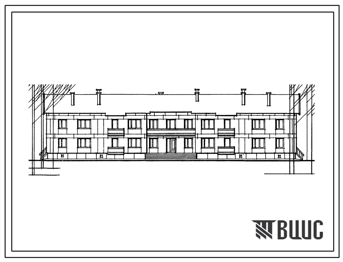 Типовой проект 163-24-148.83 Двухэтажное общежитие на 48 человек. Полный проект.