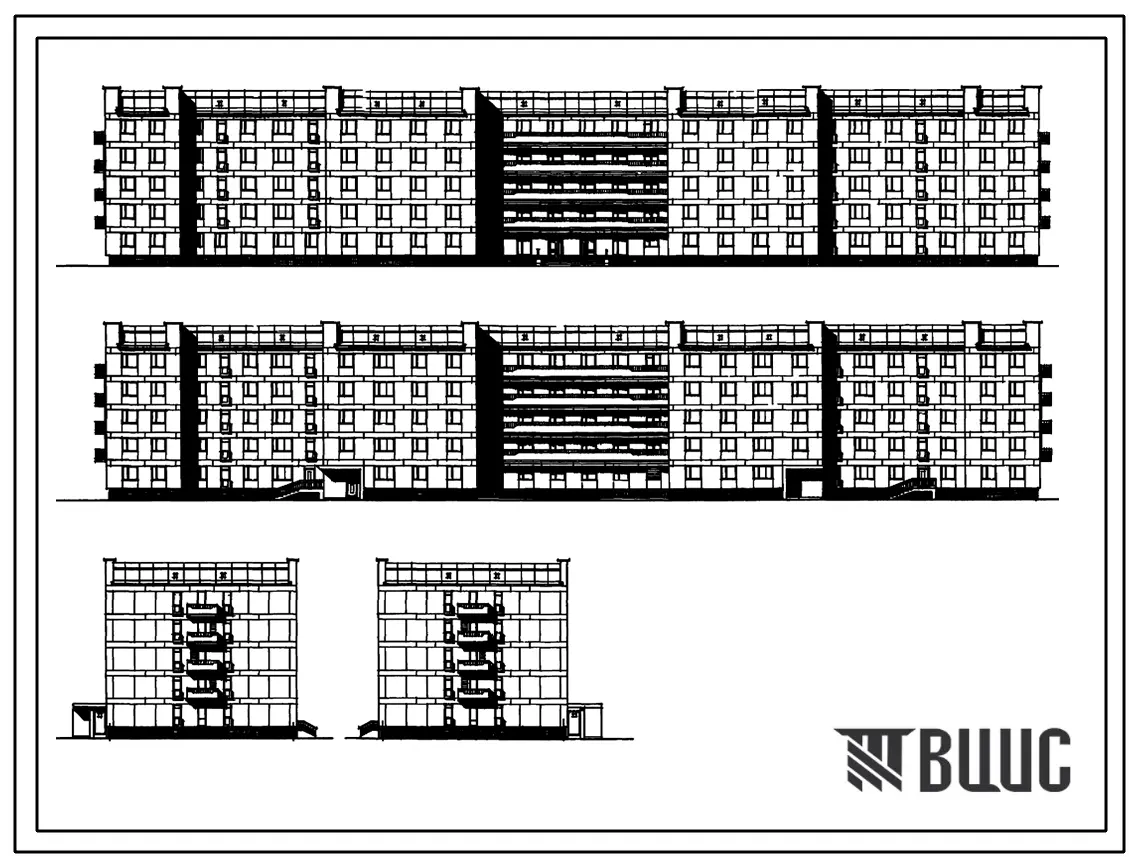 Типовой проект 163-123-20.2.1 Общежитие 5-этажное на 379 мест для рабочих и служащих