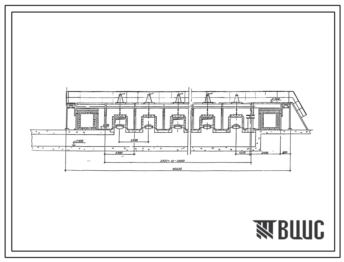 Проект 11913 Печь напольная кольцевая для обжига кирпича полусухого прессования производительностью 5 млн.шт/год на угле