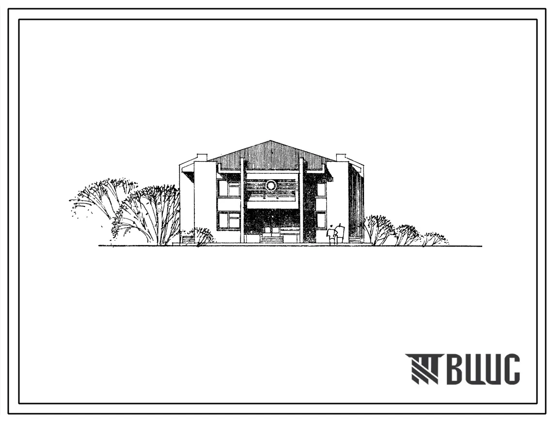 Типовой проект 284-1-120с Дом быта на 15 рабочих мест для сельского строительства в 3Б, 4Б и 4В климатических подрайонах сейсмичностью 7 и 8 баллов