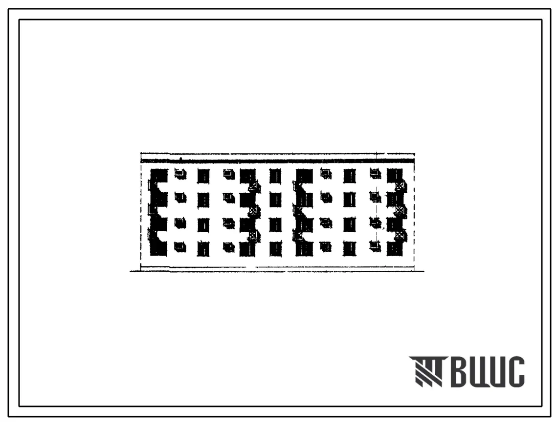 Типовой проект 77-058сп/1 Блок-секция четырехэтажного дома на 16 квартир (трехкомнатных 3А — 8, 3Б — 8). Для строительства в IVА и IVГ климатических подрайонах сейсмичностью 8 и 9 баллов, на грунтах II типа просадочности.