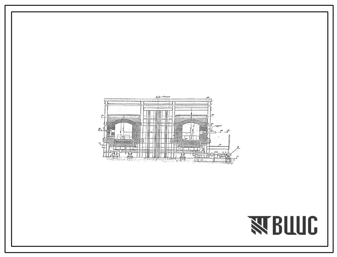 Проект 59241  Печь нагревательная кольцевая для безокислительного нагрева Дср.пода=5,1 м; Впода=1,3 м, на газе