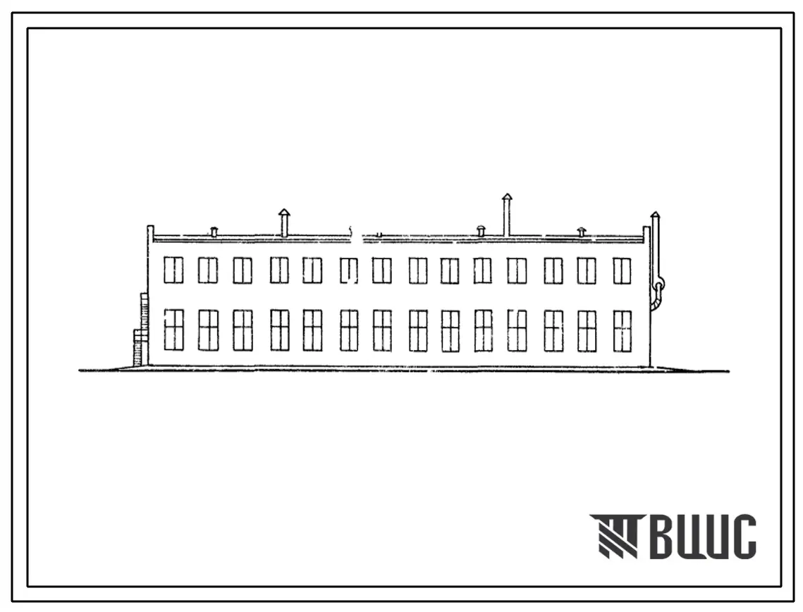 Типовой проект 816-201с Центральная ремонтная мастерская для хлопкосеющих хозяйств с парком 50 тракторов (1200 га пашни). Для строительства в районах сейсмичностью 7-8 баллов. (Стены из обыкновенного глиняного кирпича)
