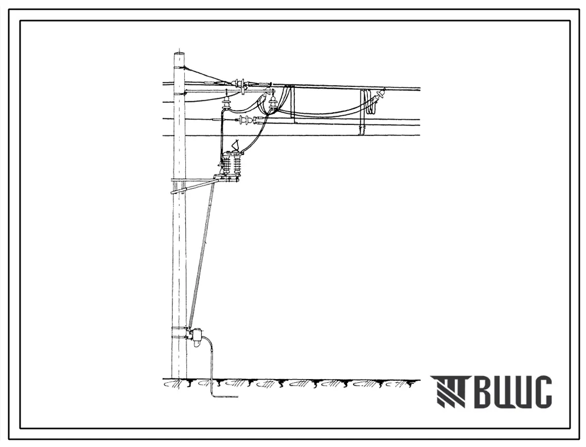 Серия 3.501-4 Установка разъединителей контактной сети постоянного тока. Материалы для проектирования.
