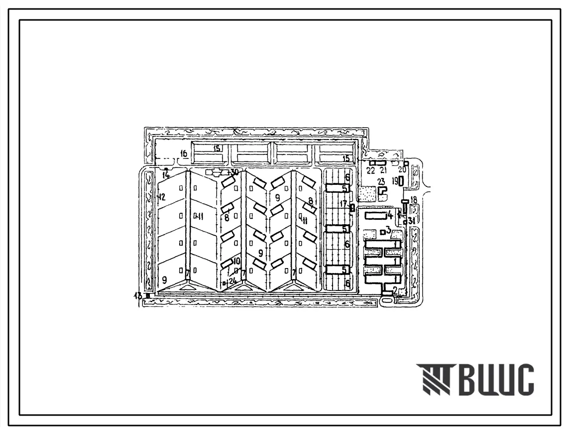 Типовой проект 819-204 Комплексы выращивания и откорма 5 и 10 тыс. голов молодняка крупного рогатого скота в год.