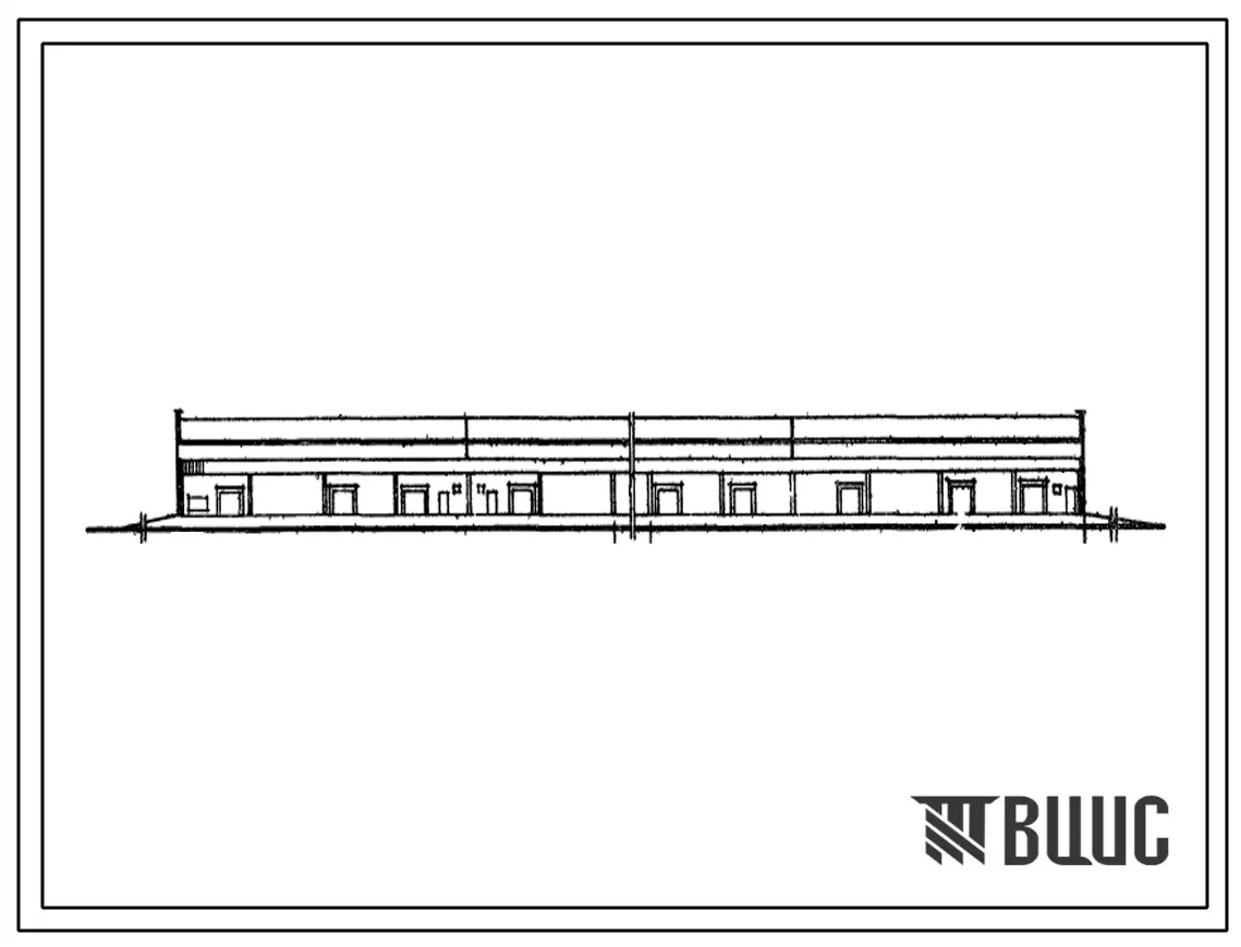 Типовой проект 701-3-10 Однопролетный отапливаемый склад продовольственных и промышленных товаров.