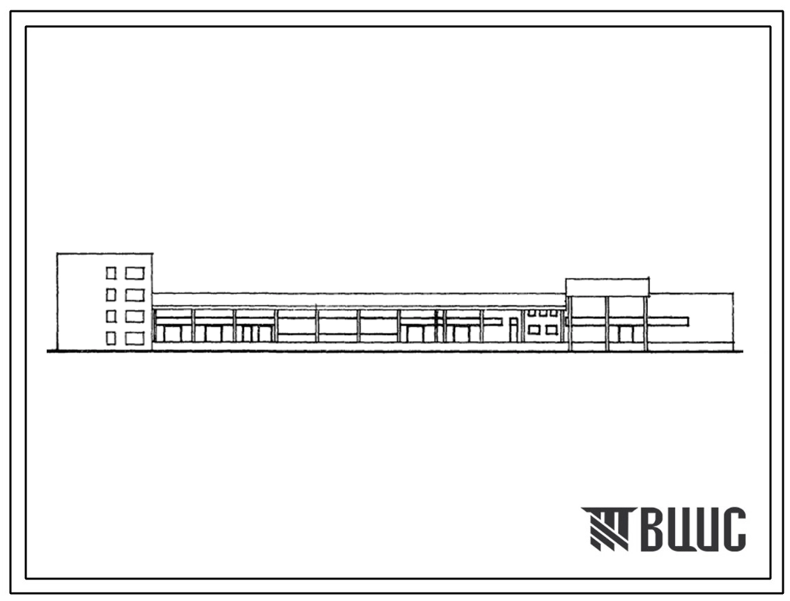 Типовой проект 701-2-28 Склад для хранения непродовольственных товаров складской площадью 5000 м2