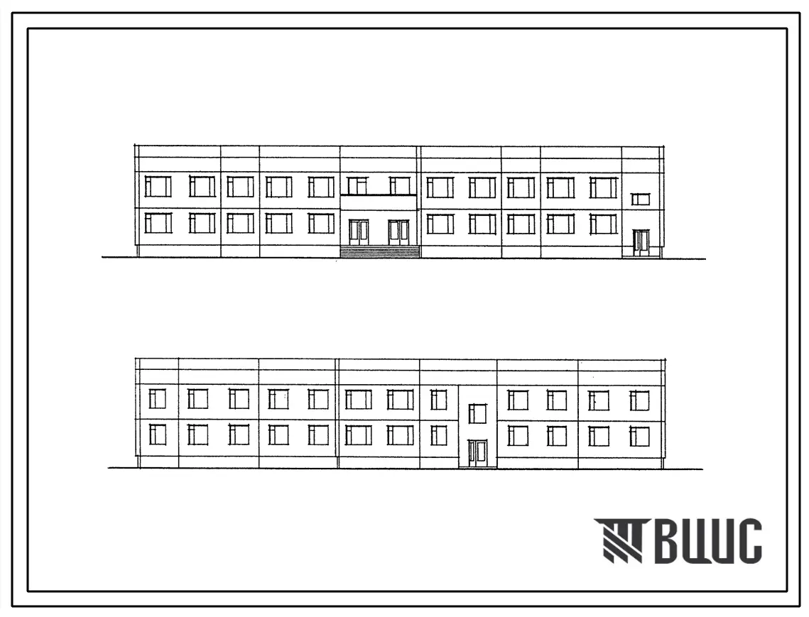 Типовой проект 241-5-135-78 2-этажный спальный корпус на 80 мест (для пионерского лагеря-базы отдыха на 400/300 мест). Для строительства в 1В климатическом подрайоне, 2 и 3 климатических районах.