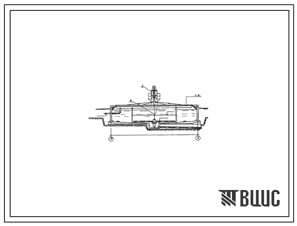 Типовой проект 902-2-424.86 Флотатор для доочистки нефтесодержащих сточных вод производительностью 900 куб.м/ч из сборного железобетона