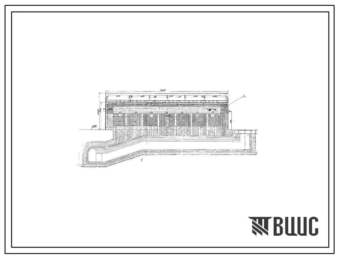 Проект РП10907.05 Печь для нагрева штанг под резку размерами пода 1,54х6,6 м, на газе