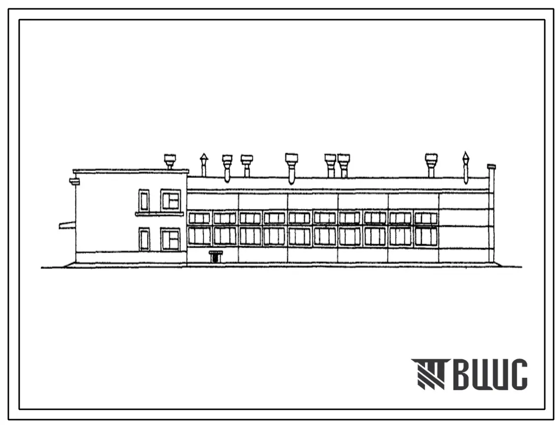Типовой проект 816-185 Станция линейно-монтажного участка районного объединения «Сельхозтехника» по техническому обслуживанию оборудования животноводческих ферм.