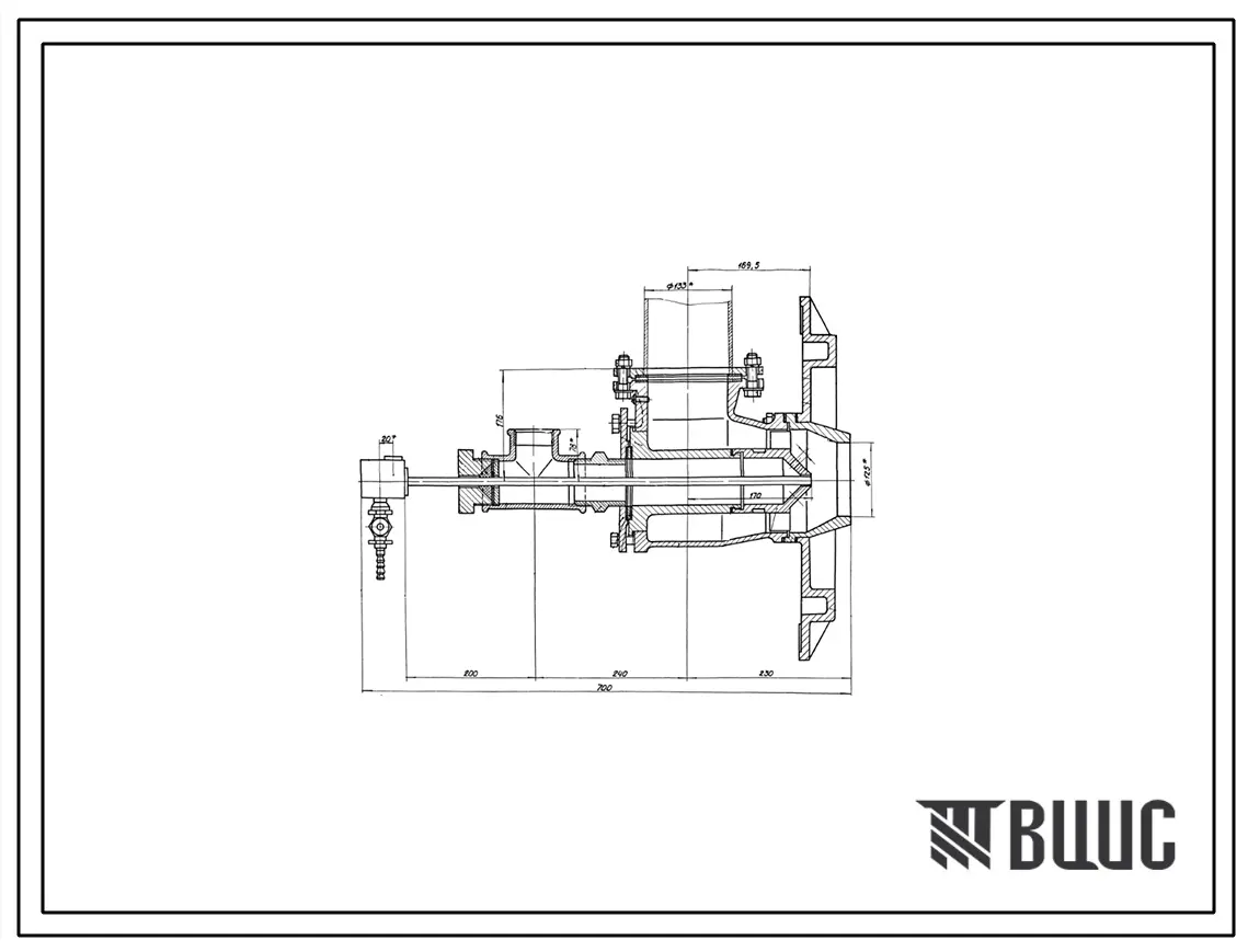 Проект Н7168 Горелка дутьевая унифицированная ГДУ-125