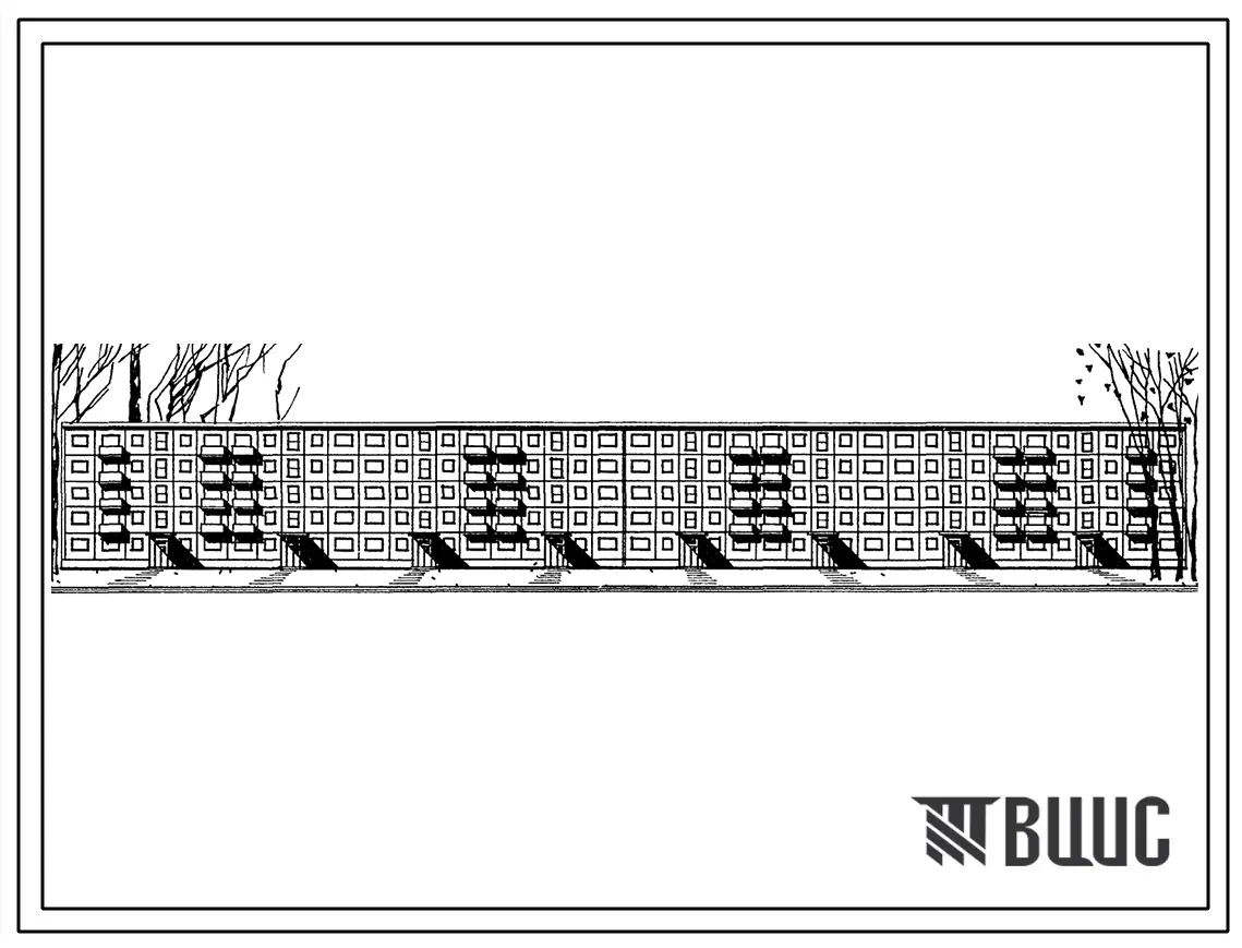 Типовой проект 1-466А-4 Пятиэтажный восьмисекционный крупнопанельный жилой дом на 120 квартир (однокомнатных 15, двухкомнатных малых 20, двухкомнатных 45, трехкомнатных малых 10, трехкомнатных 20, четырехкомнатных малых 5, четырехкомнатных 5).