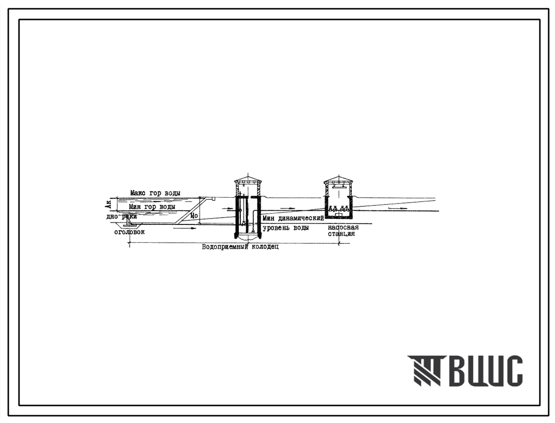 Типовой проект 901-01-4/73 Схема комплекса сооружений и выбор типоразмеров отдельных сооружений