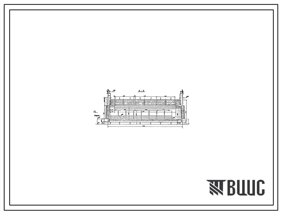 Проект 58965 Печь для прокалки форм размерами пода 3,248х8,12 м, электрическая