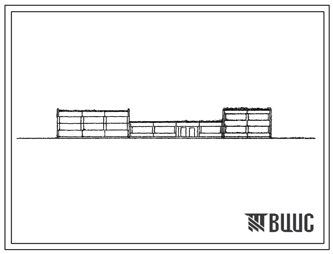 Типовой проект 222-1-191с Общеобразовательная школа на 624 учащихся, для сельского строительства в районах сейсмичностью 8 и 9 баллов