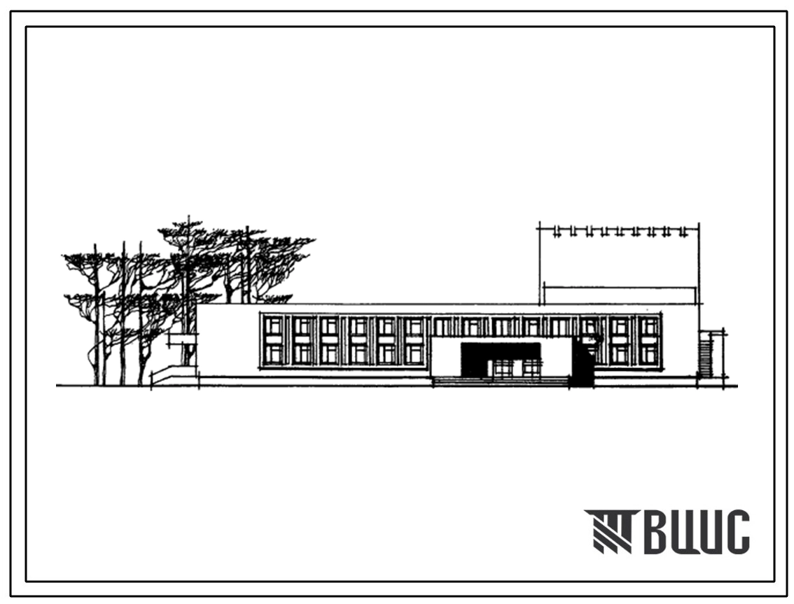 Типовой проект 264-12-212 Сельский дом культуры с залом на 400 мест, с административными помещениями. Для строительства в 1В климатическом подрайоне, 2 и 3 климатических районах