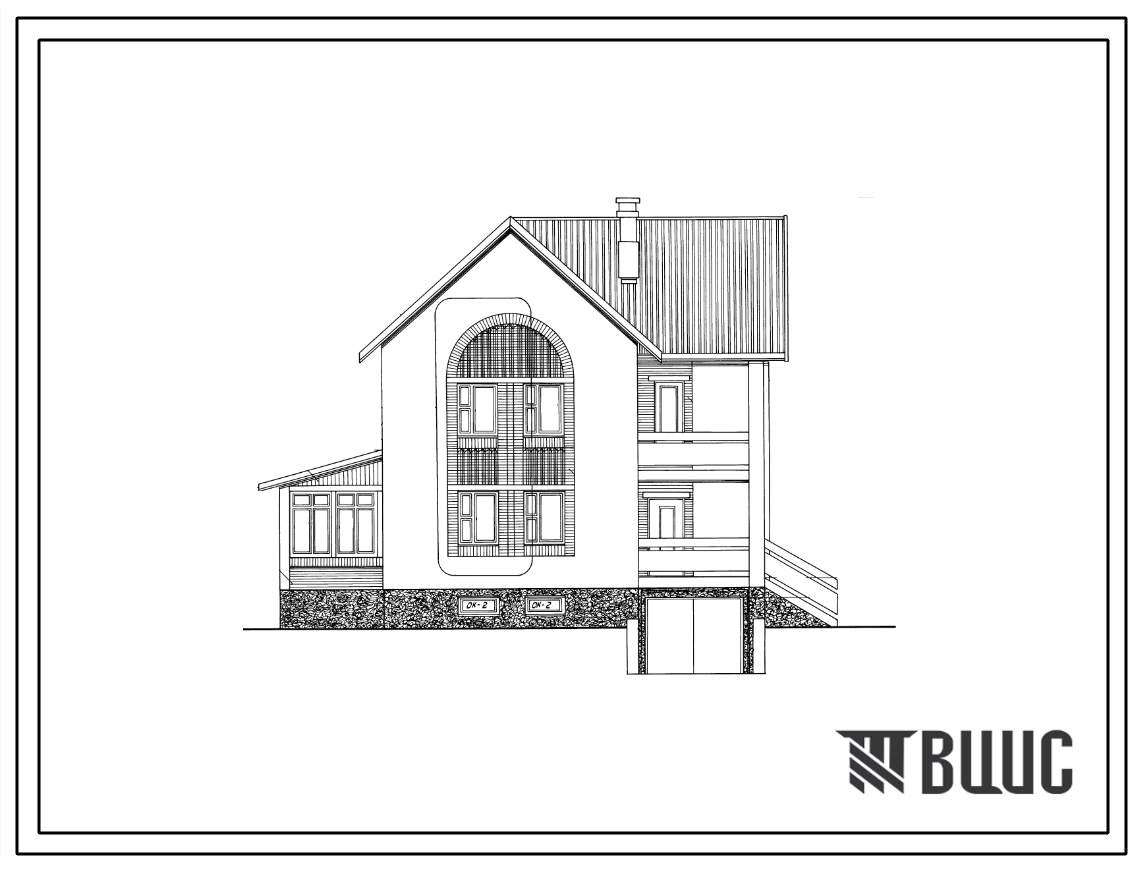 Типовой проект 144-000-868.13.91 Двухэтажный одноквартирный жилой дом с пятикомнатной квартирой