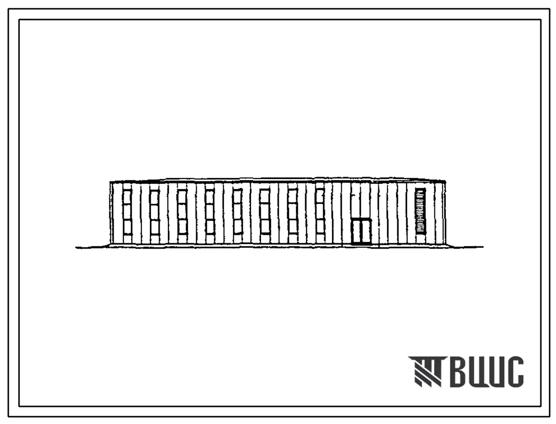 Типовой проект 400-0-27.85 Унифицированные здания (модули) из ЛМК. Здание из рамных конструкций коробчатого сечения типа “Канск”