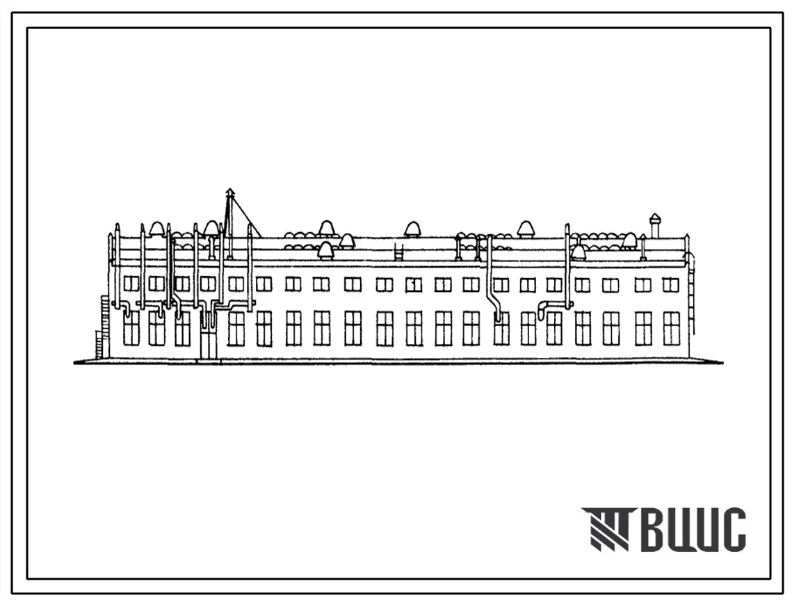 Типовой проект 816-220с Центральная ремонтная мастерская для хлопкосеющих хозяйств с парком на 400 тракторов (9000 га пашни). Для строительства в районах сейсмичностью 7 и 8 баллов. Стены из обыкновенного глиняного кирпича
