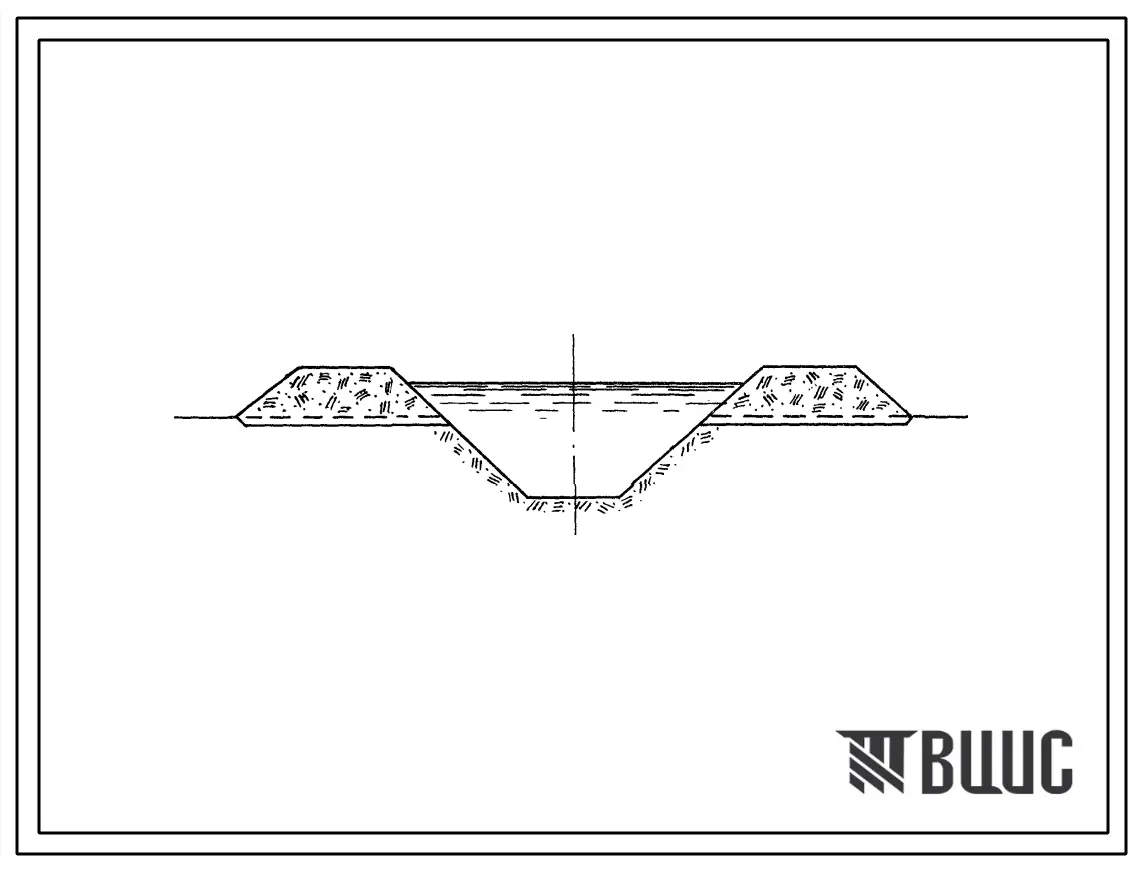 Типовой проект 820-01-13с Каналы оросительные необлицованные и экранированные на расход до 100 м?/с (секции).