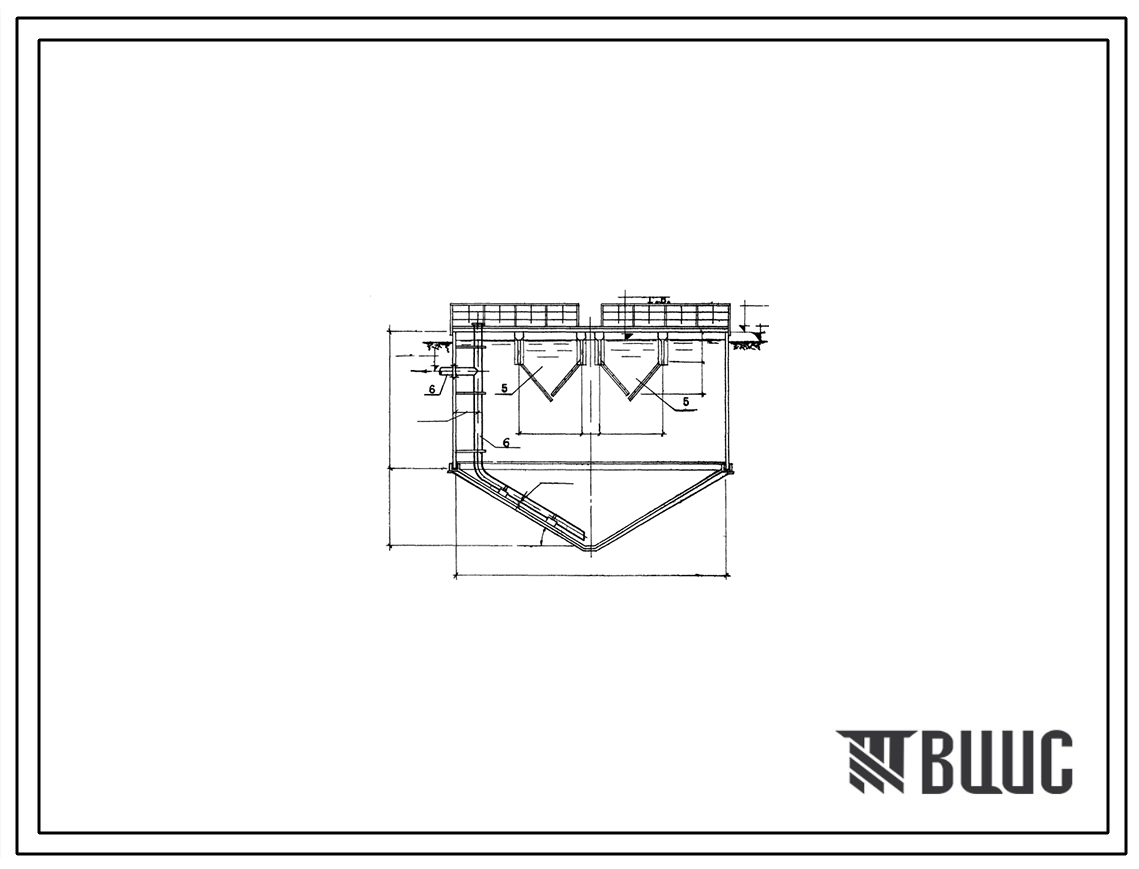 Типовой проект 902-2-203 Отстойники канализационные двухъярусные диаметром 12 м из сборного железобетона