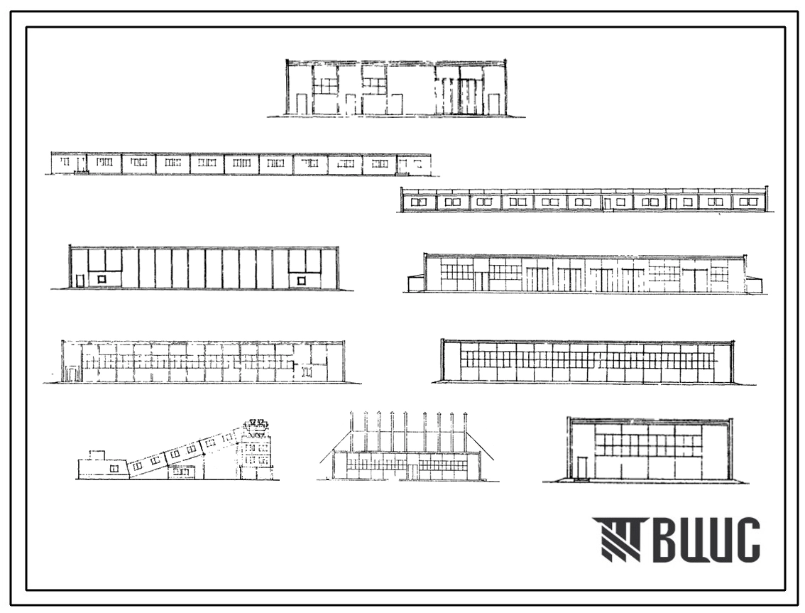 Типовой проект 409-15-49 Сборно-разборная производственная база строительной организации с объемом строительно-монтажных работ 5,0 млн.руб. в год.