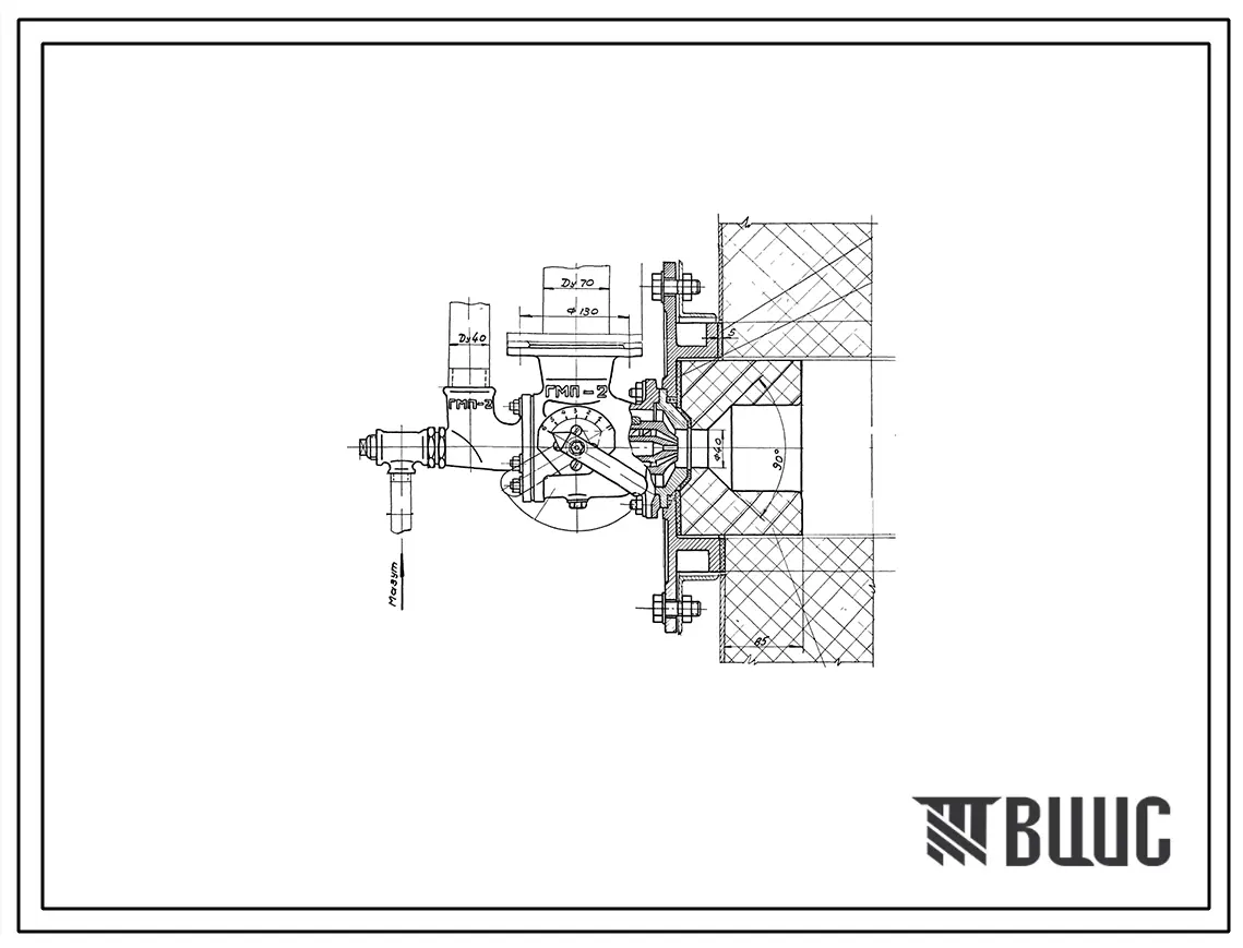 Проект Н5069 Установка горелки газомазутной ГМП-2