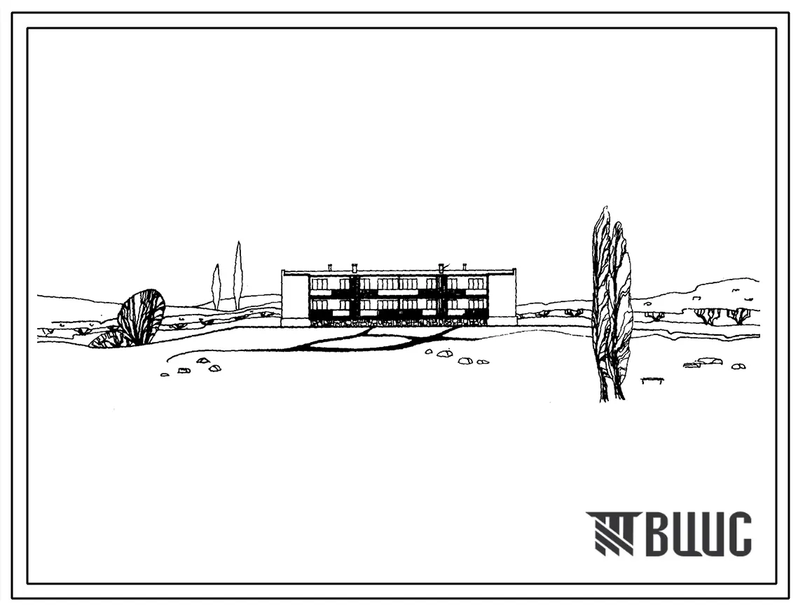 Типовой проект 115-42-40С Двухэтажный 12-ти квартирный 2-х секционный жилой дом с большими 1, 2 и 3-х комнатными квартирами (однокомнатных  4, двухкомнатных  4, трехкомнатных  4).