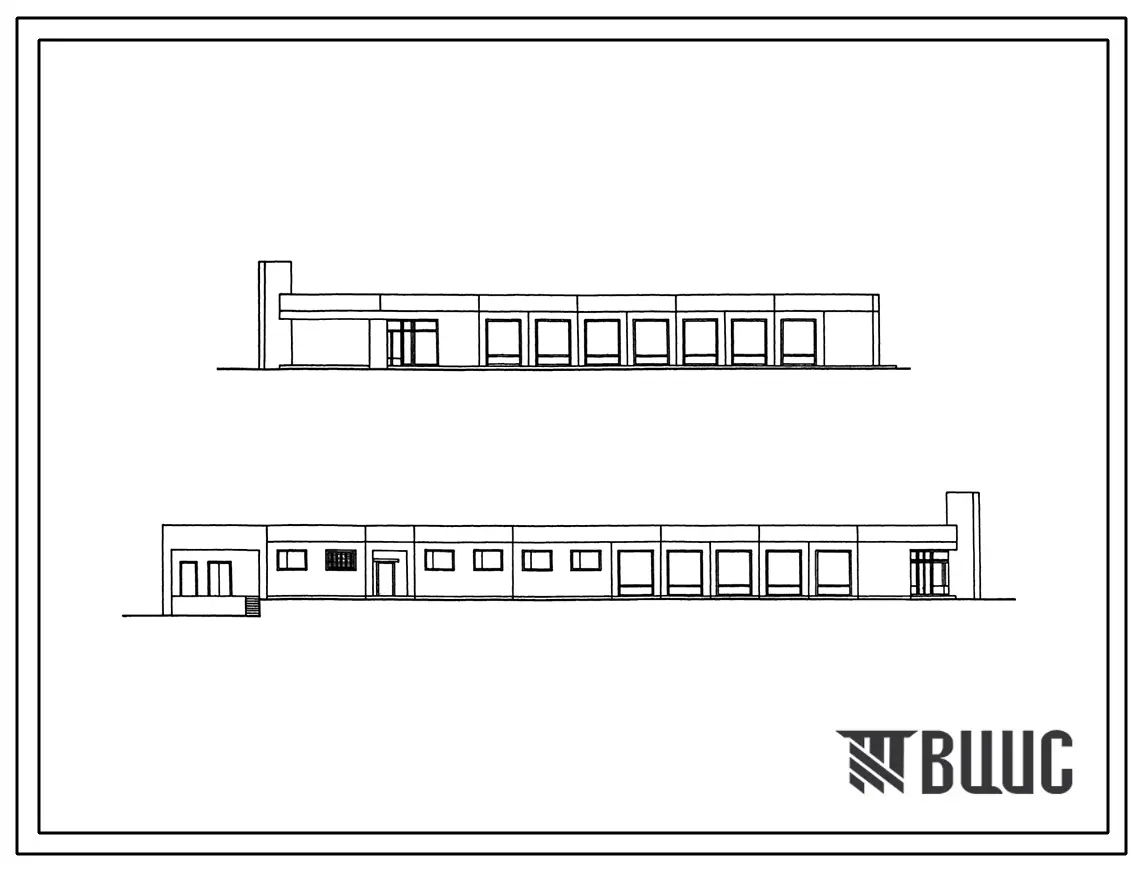 Типовой проект 271-12-67.85 Непродовольственный магазин  торговой площадью 650 м.кв. Тип А. Здание одноэтажное. Каркас сборный железобетонный серии 1.020-1/83.Стены из легкобетонных панелей.
