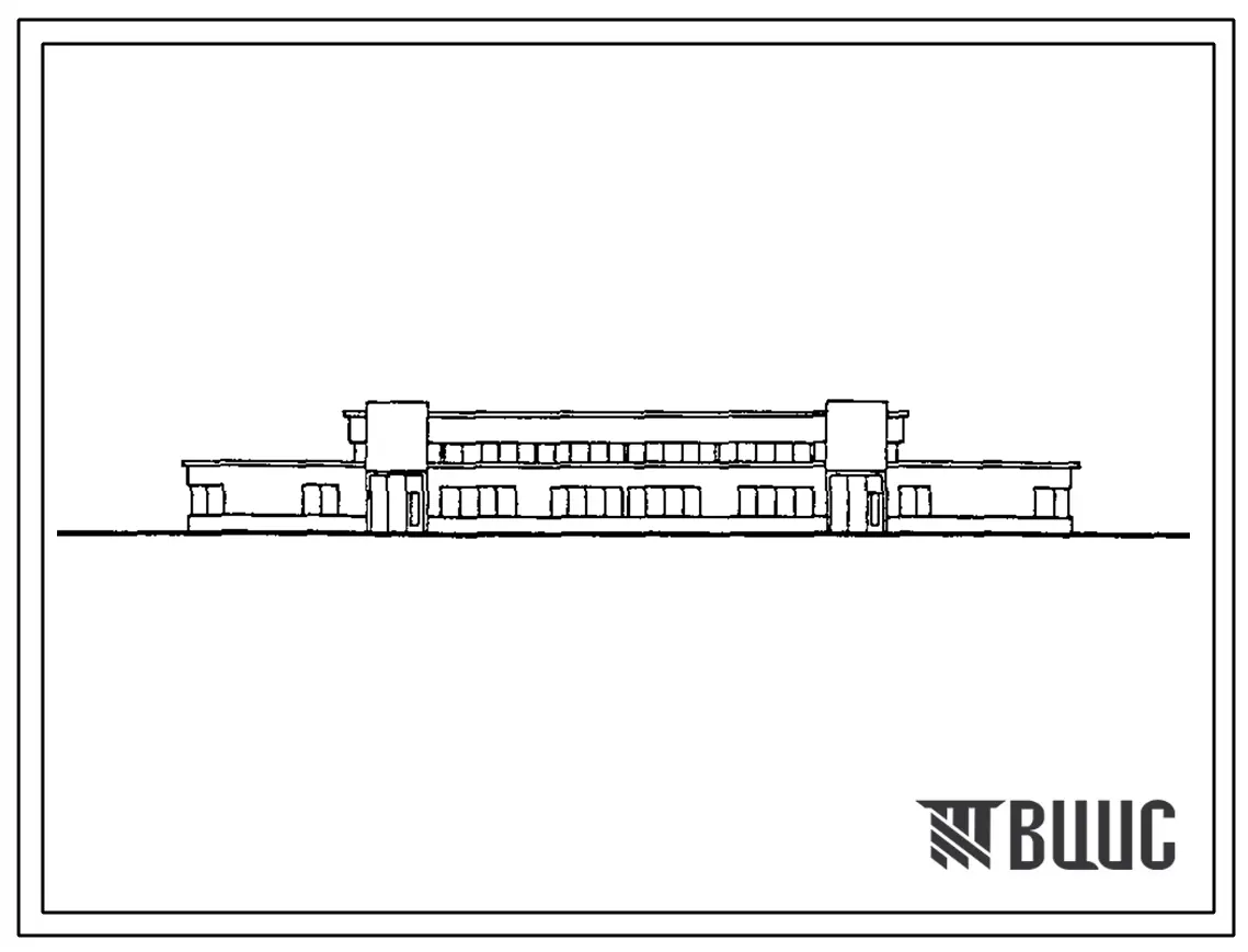 Типовой проект 503-4-61.88 Производственное здание станции технического обслуживания легковых автомобилей, принадлежащих гражданам, на 10 постов (в ЛМК комплектной поставки)