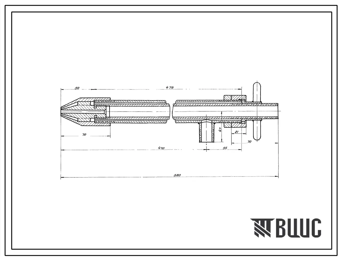 Проект Тч1605 Форсунка высокого давления для сжигания мазута в количестве от 3 до 240 кг/час